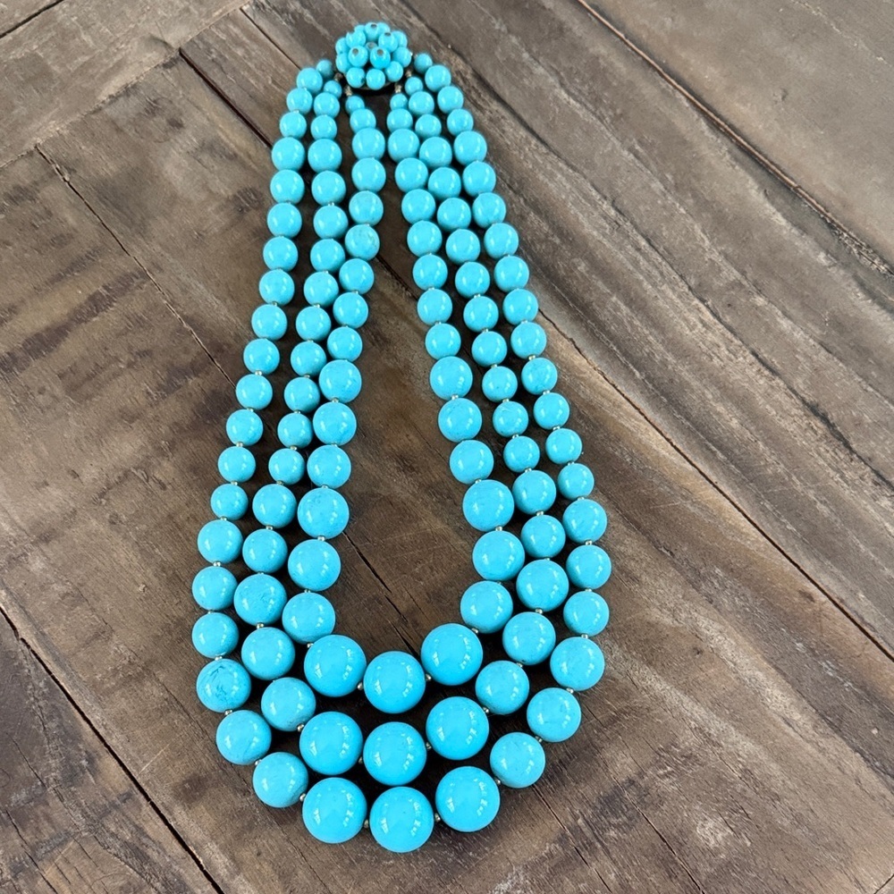 Vintage Turquoise Beaded Necklace